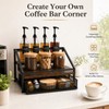 Coffee Bar Syrup Dispenser Set, 4 Pack 16.9oz/500ml Glass Syrup