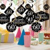 Adult 60th Birthday - Gold - Birthday Party Hanging Decor