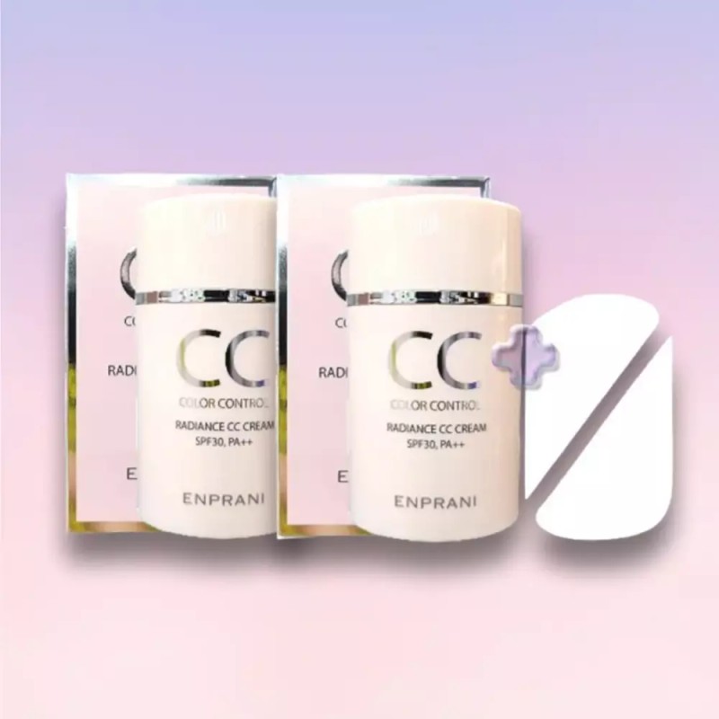 Enprani 엔프라니 래디언스 씨씨크림 SPF30/PA++ 50ml 2개 +뷰니오 퍼프2P 윤광