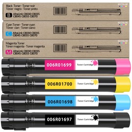 C8035 C8045 C8030 Toner Cartridge 006R01697 006R01698 006R01699 006R01700 Black Cyan Magenta Yellow Toner Replacement for Xerox AltaLink C8030 C8035 C8045 C8055 C8070 Printer
