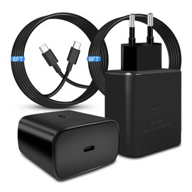 Charger 45W USB C Ultra Fast for Sam Sung Galaxy S24 Ultra/S24/S24+/S23 Ultra/S23/S22 Ultra/S22/S21 Ultra/S20 Ultra/Note 20 Wall Charger for Sam Sung with 5.9FT Long Type C Charger
