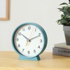 Fuji Boeki 29870 Dual Standing, Analog Clock, Silent, Small, Width