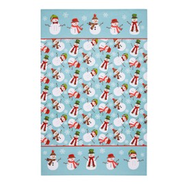Christmas Snowmen Cotton Tea Towel