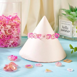 FASHEWELRY 100 G Cute Nail Charms ABS Acrylic Faux Pearl Beads Bulk Assorted Flower Heart Butterfly Bow Nail Gems Hollow Pearls Charms for Nail Phone Hair Decor Earring Jewelry Making Fuchsia