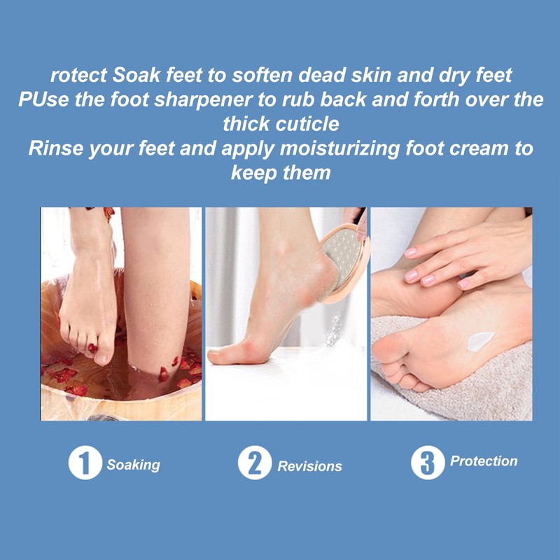 3 In1 Feet Scrubber Dead Skin Callus Remover Nano Glass