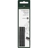 Faber-Castell Pack of 3 Compressed PITT Charcoal Sticks, Intensive Black,