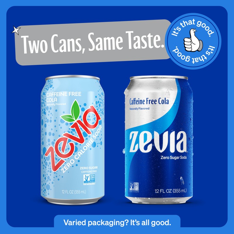 Zevia Zero Calorie Soda, Caffeine Free Cola, 12 fl oz