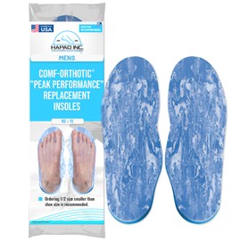 Comf Orthotic Pro-Blue Replacement Insoles (One Pair) (Men's 10 to 11)