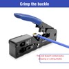 RJ45 Crimping Pliers Network Connector Set with 10 x Cat