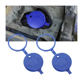 JNNJ Pack of 2 Bottle Cap for Windscreen Washer, Car Windscreen Wash Bottle Cap, Car Wash Bottle Cap, for 307 206 408 308 207 Blue