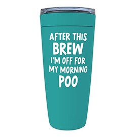 Coffee Lovers Mint Edition Viking Tumbler 20oz - after brew - Coffee Drinker Enthusiast Caffeine Addict Roast Caffeinated Arabica Corporate Worker