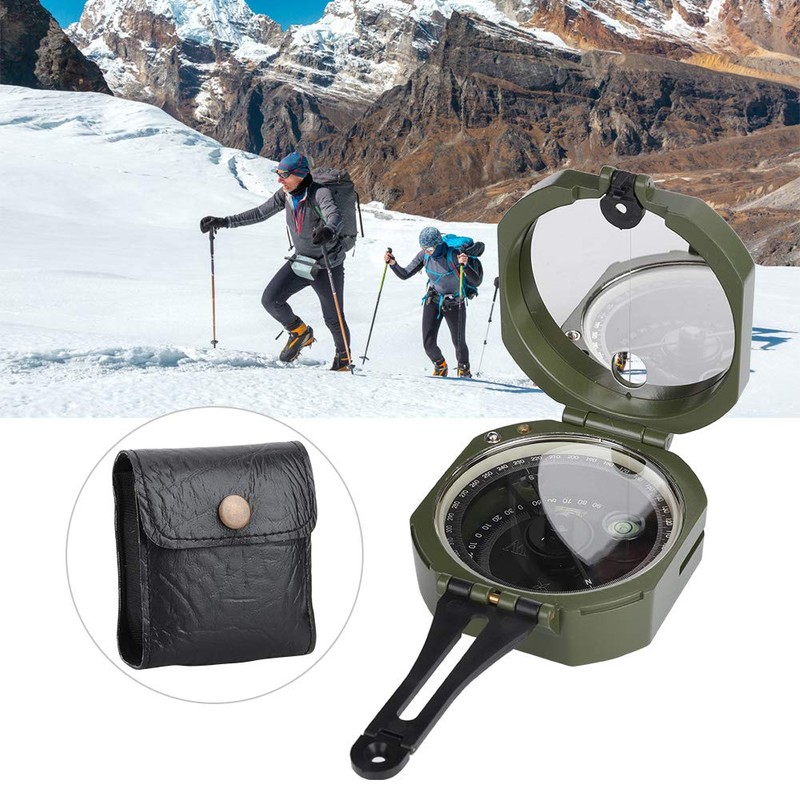 Hiking Compass, Waterproof Professional Military Compass Outdoor Survival Compass with