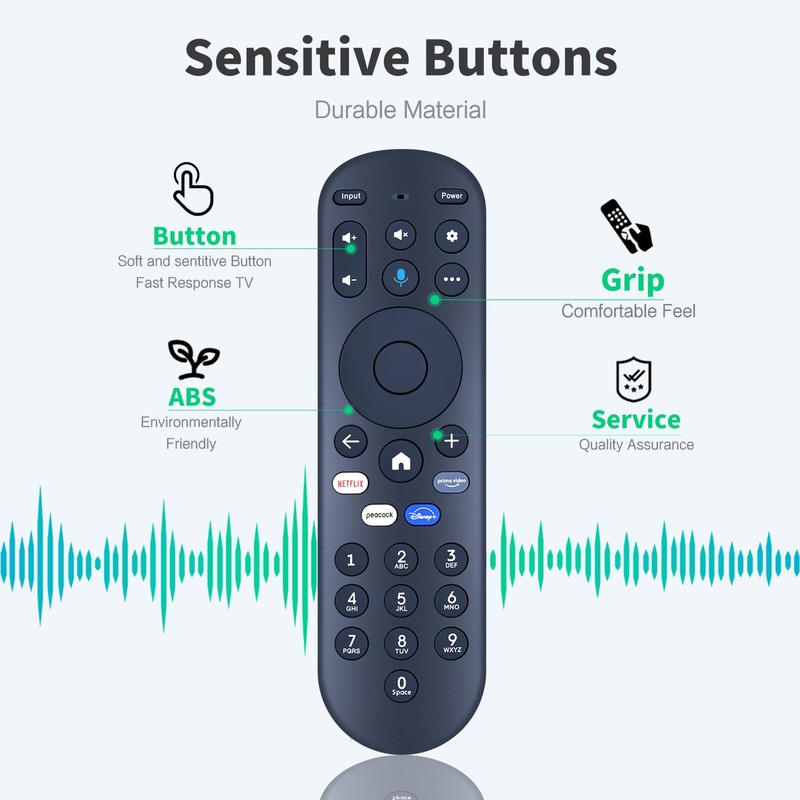 Snrigw MG3-R34010 Replacement Remote Control for Hisense Element & Pioneer