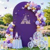 Purple Arch Cover 6FT Spandex Fitted Wedding Arch Stand Covers