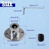 GOLD DEER 6mm Inner Dia Flange Coupling Connector with Hex