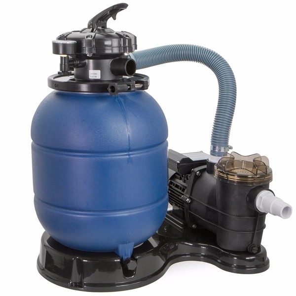 XtremepowerUS 13" Sand Filter Above Ground Pools Pump 2400GPH 4-Way Valve Swimming Pool with Pool Pump 10,000GAL Capacity