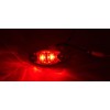 Red Clear LED Oval Dragon's Eye 2 Diode Red Marker