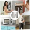 TEHAUX 6Pcs Refrigerator Handle Cover Grey Appliance Protector for Fridge