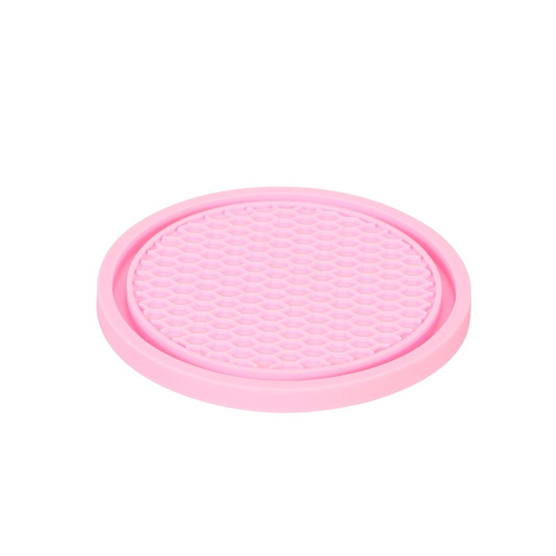 sourcing map Car Cup Coasters Universal PVC Car Cup Mats