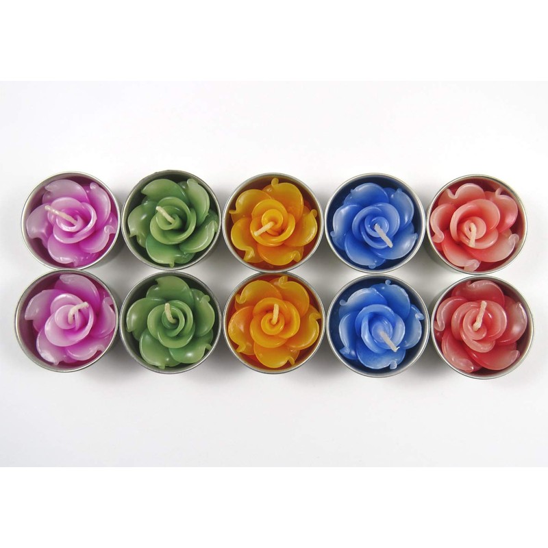 10 Scented Rose Tea Lights & Tea Light Refills