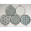 Awasaka 7-1960 The Modern Japanism Komon Bread Plate Set