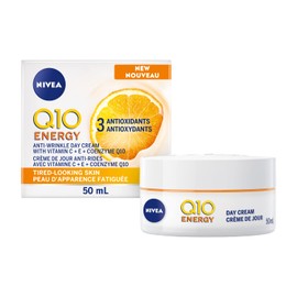 NIVEA Q10 Energy Anti-wrinkle Day Cream, 50ml | Anti-wrinkle face cream with Vitamin C and E