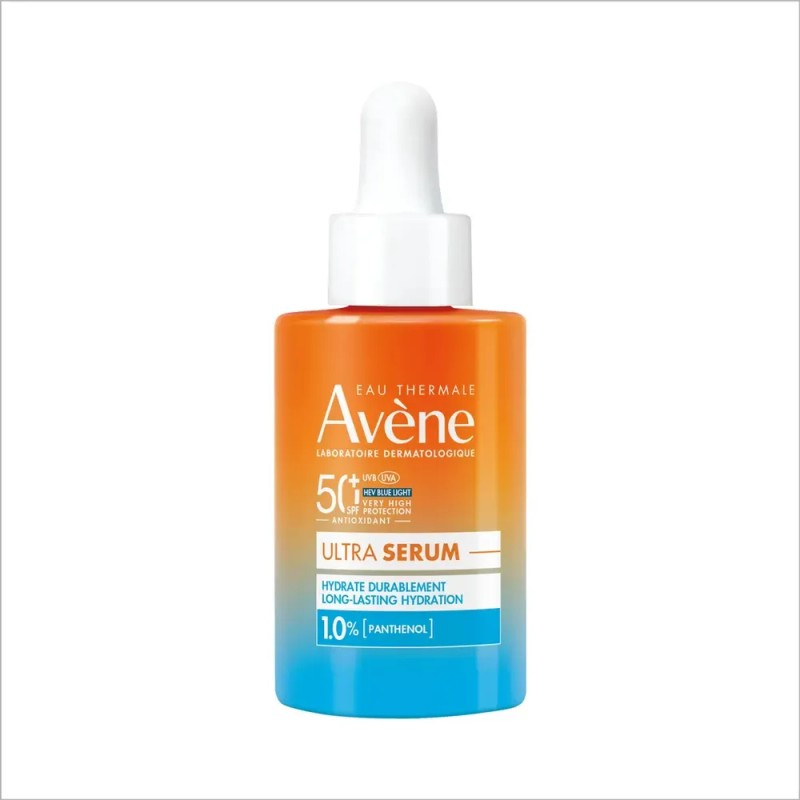 Protector Solar Facial Avène Ultra Serum FPS50+ Hidratación Duradera 30