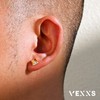 VEXXS S925 Diamond Stud Earrings for Men, 14K Real Gold