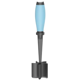 Meat Chopper, 5 Curve Blades Ground Beef Masher, Heat Resistant Meat Masher Tool for Hamburger Meat, Ground Beef, Turkey and More, Nylon Hamburger Chopper Utensil Non-scratch Utensils-blue