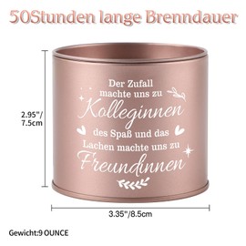 CadeauJoie Abschiedsgeschenk Kollegen, Lavendel 9OZ Kerze Kleine Geschenke für Kollegen, Geschenke für Frauen, Beste Freundin Geschenk, Dankeschön Geschenk Renteneintritt Geburtstagsgeschenk Kollegin