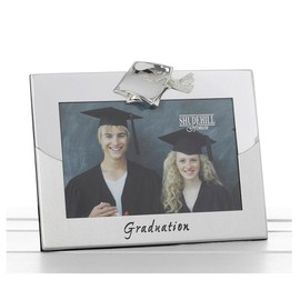 Satin Silver Graduation Two Tone 4x6 Photo Frame Gift