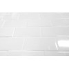 3x6 White Glossy Ceramic Subway Tile Wall Backsplash Made in