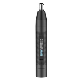 ConairMan Nose Hair Trimmer for Men, For Nose, Ear, and Eyebrows, Patent 360 Bevel Blade for No Pull, No Snag Trimming Experience, Cordless Lithium-Powered Trimmer with Drawstring Bag