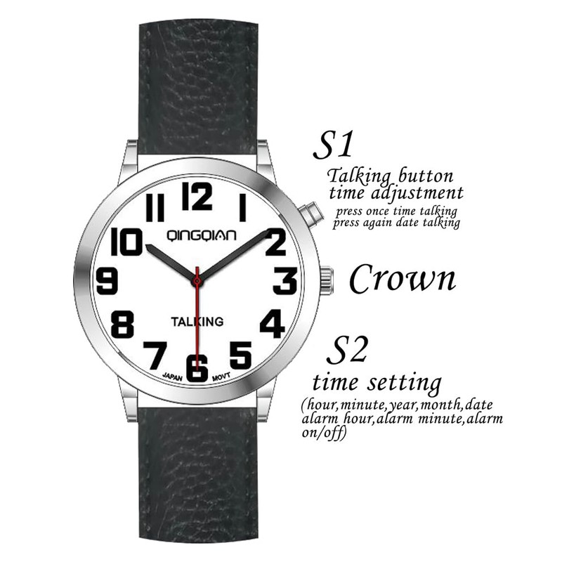Big Talking watch for blind with Jumbo numbers for visually
