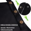 2pcs Delantal Cocina Chef Delantal Multiusos Ajustable