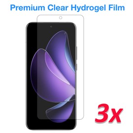 MEZON [3 Pack] OPPO Reno13 Pro 5G Premium Hydrogel Clear Edge-to-Edge Full Coverage Screen Protector Film (OPPO Reno13 Pro 5G, Hydrogel)