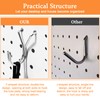 MOROBOR Pegboard Hooks, 50Pcs 20mm Hook of Stainless Steel Peg