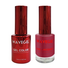 WAVEGEL Soak-Off Gel & Nail Lacquer Matching Duo Set - Queen Collection - #062 Privy Purse I 0.5 Oz