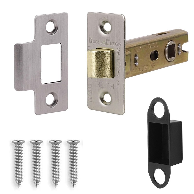 Decoranddecor 2.5 Inch Tubular Mortice Latch for Internal Doors, Fire
