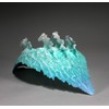 Surf Horses Sculpture from John Perry Airbrushed Blue Wave 14in