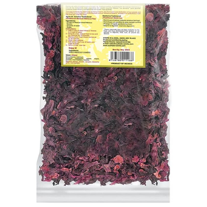 Suchiate Hibiscus Flowers (1 Pound (Pack of 1))