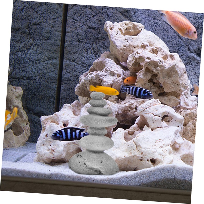 SUPVOX Exquisite Craftsmanship Outdoor Landscape Stone Zen Stacking Stones for