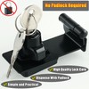 Alise Keyed Hasp Lock Right Angle 90°,4 Inch Safety Packlock