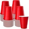 POLARIS PRIVATE LTD Red Plastic Cups, Disposable Cups 12oz (50