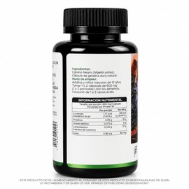 PACALLI Comino Negro 90 Cápsulas 600mg - Nigella Sativa