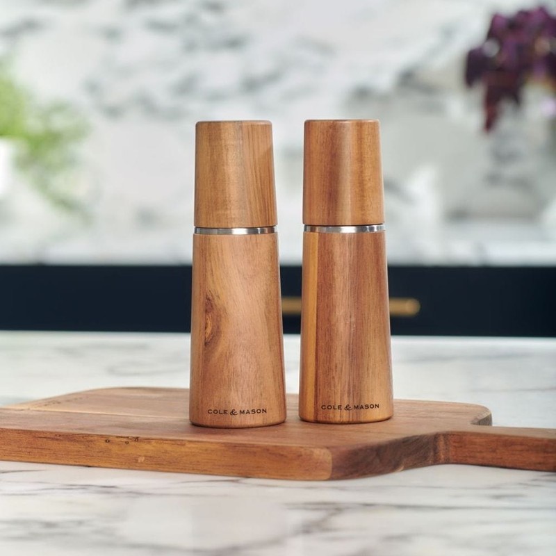 Cole & Mason Marlow Salt & Pepper Mill Set, Dark