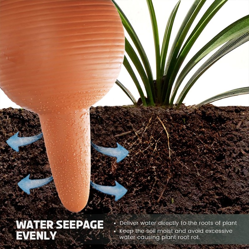 eusbon Plant Watering Globes Clay 400ml Large Self Watering Ball