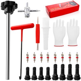 Elsjoy 23 Pieces Quick Change Tire Valve Tool, Tire Valve Stem Core Quickly Replacement Tool Kit for Cars, Trucks, Atvs, with 4 TR413/TR414