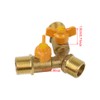 Solid Brass Y Ball Valve 3 Male Thread with Comfort