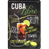 Geschenkeparadies 24 Decorative Tin Sign 20 x 30 cm Cuba